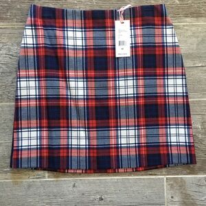 Vineyard Vines Red and Blue Plaid Skirt